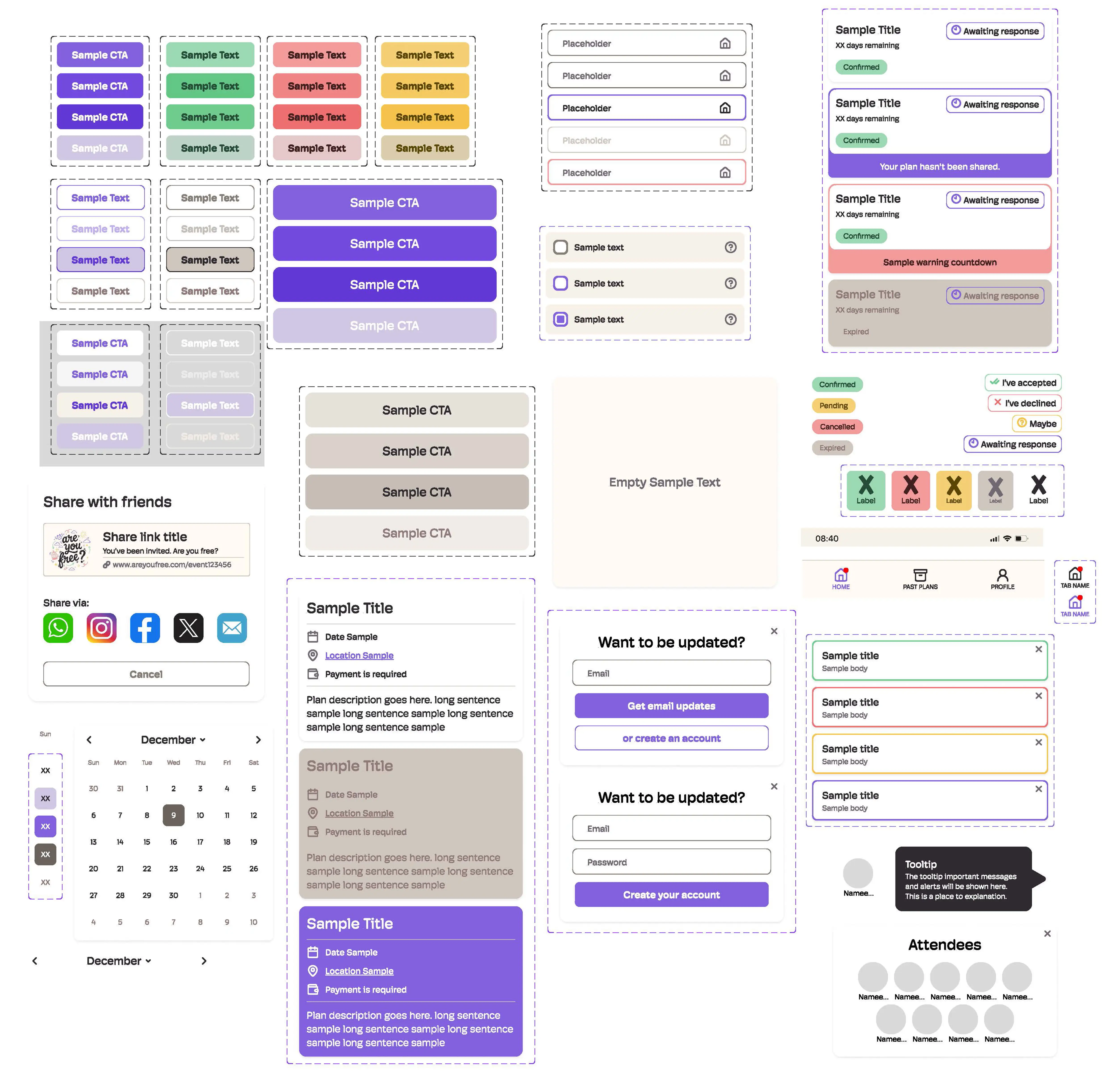 Component library overview