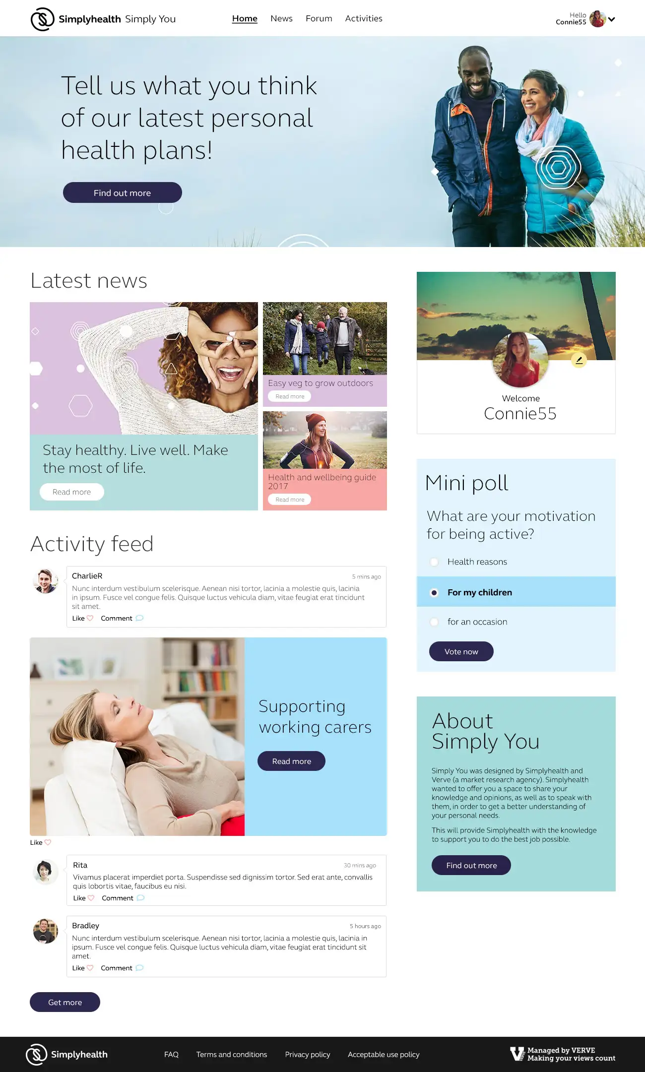 Simplyhealth panel design